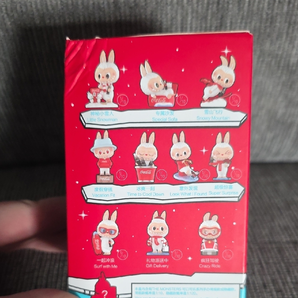 POPMART Coca-Cola The Monsters Snow Labubu, Unopened Blind Box Figure, New. - Picture 8 of 10